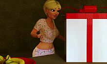 Animirani 3D Hentai seks z futanari in pošastnim kurcem shemale
